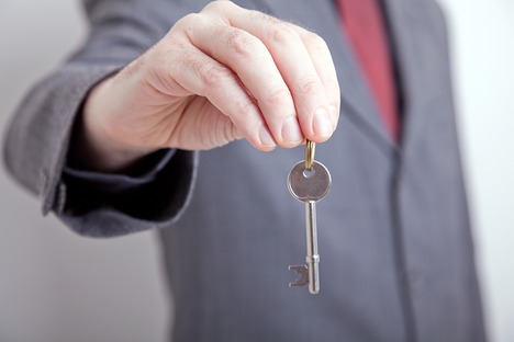 Landlord Handing Over Keys