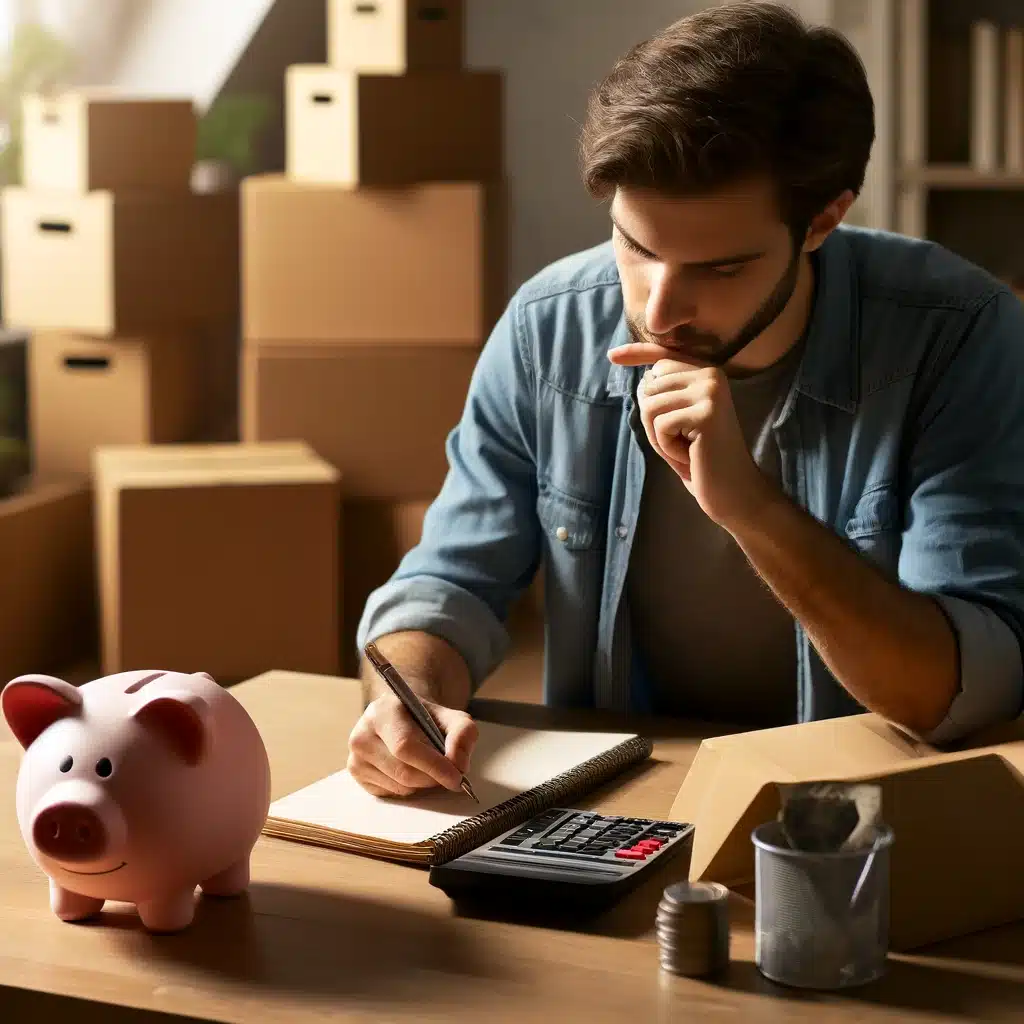 saving money and budgeting moving home