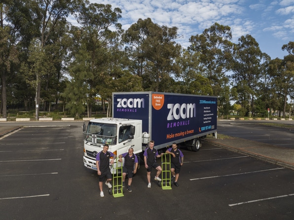 Zoom removals backloading moving truck