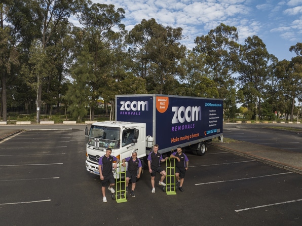 Zoom removals backloading moving truck
