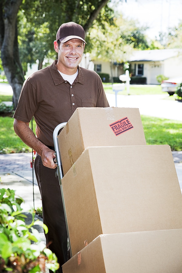 Delivery Man Or Mover Outdoors